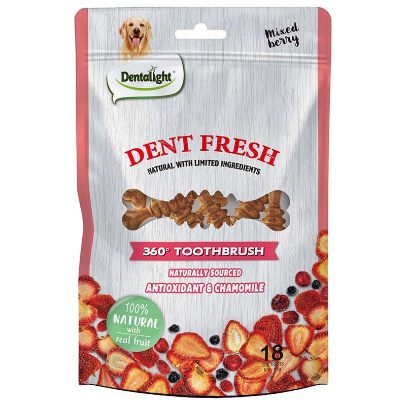 Dental Light דנט פראש - חטיף דנטלי מועשר בפירות יער וקמומיל