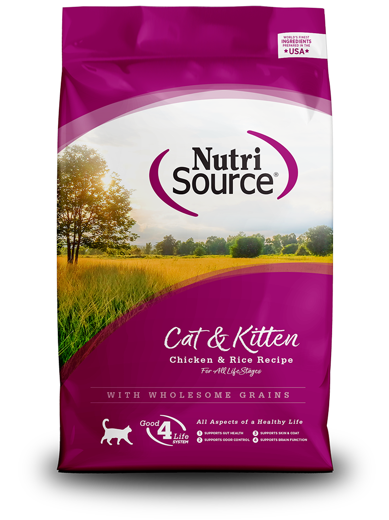 Nutri Source נוטרי סורס - עוף - לחתולים בוגרים וגורי חתולים