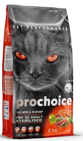 Pro Choice פרו צ'ויס - סלמון ושרימפס - לחתולים בוגרים ומסורסים