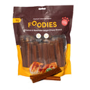 פודיז מארז עצמות עור בקר מצופה בשר עוף בצורת צ'ורוס 1 ק"ג FOODIES