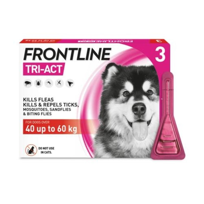 ®FRONTLINE TRI-ACT פרונטליין אמפולות לכלב 40-60 ק"ג