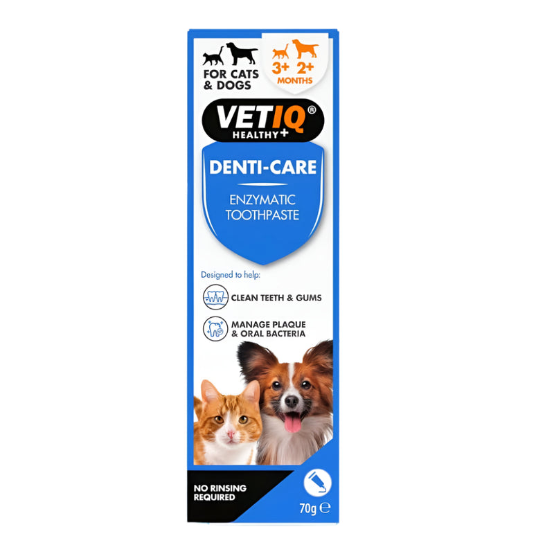משחת שיניים אינזמטית לכלבים 2 ב-1 (70 גרם) VETIQ