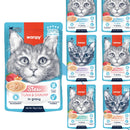 20 יח' וונפי פאוץ' לחתול מיקס טעמים ברוטב 70 גרם ליחידה Wanpy