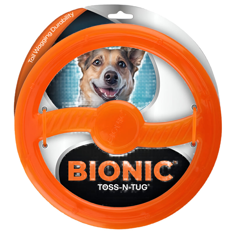 ביוניק ארה"ב צלחת מעופפת קשוחה לכלב 22.7 ס"מ BIONIC