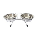 כלי אוכל ומים לכלב ולחתול מנירוסטה 25 ס"מ / 2.80L