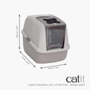Cat It- קט איט שירותים לחתול היי-טק אפור
