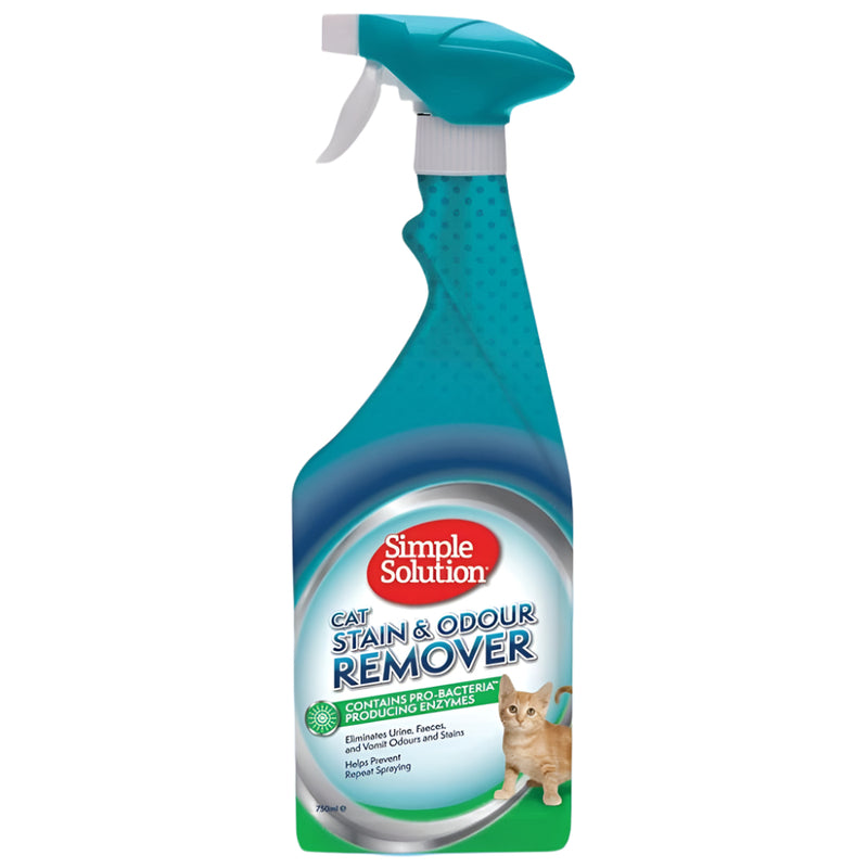 סימפל תרסיס מנקה כתמים וריחות לחתולים – 750 מ"ל Simple Solution