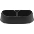 קערת אוכל + מים מודרנה סנסיבול כפולה- שחור 2*700 מ"ל