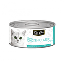 kit cat קיט קט שימורים לחתול עוף קלאסי בג'לי 80גרם