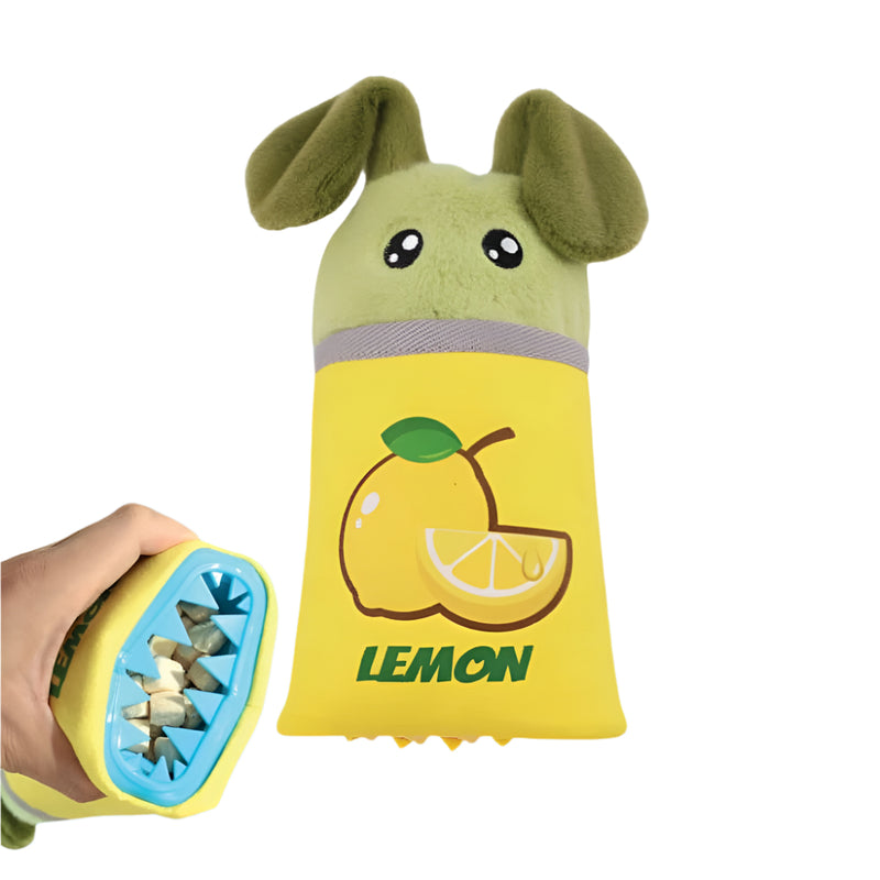 בובת ארנב לימון עם פתח להחבאת חטיפים M-PETS