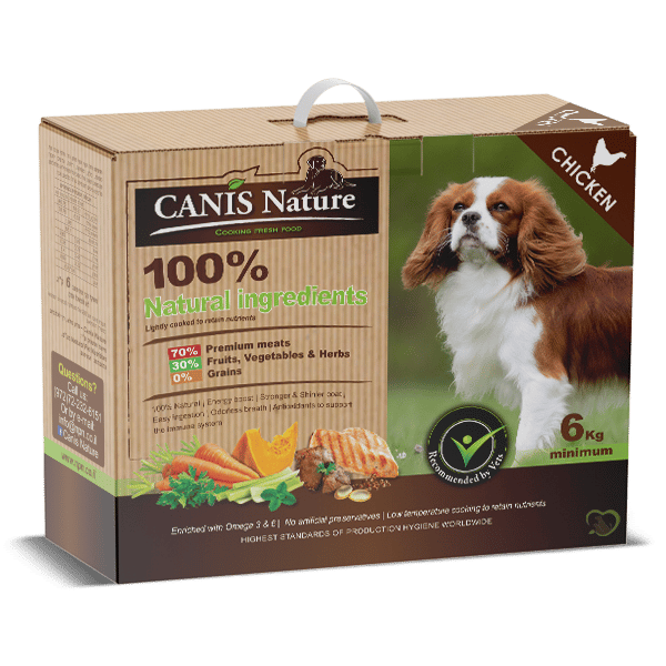 קאניס נייצ’ר עוף מזון טבעי לכלבים 6 ק”ג CANIS NATURE