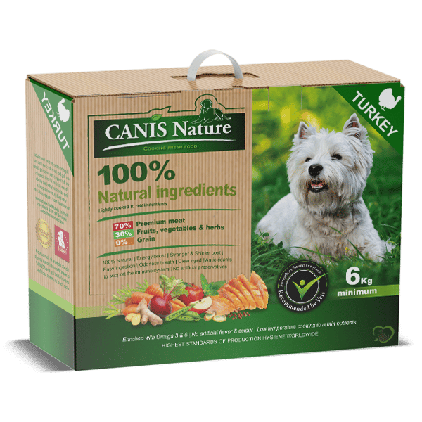 קאניס נייצ’ר הודו מזון טבעי לכלבים 6 ק”ג CANIS NATURE