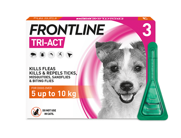 ®FRONTLINE TRI-ACT פרונטליין אמפולות לכלב 5-10 ק"ג