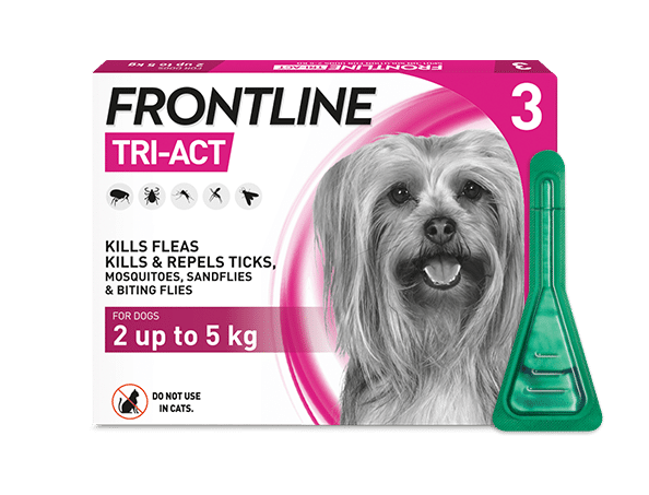 ®FRONTLINE TRI-ACT פרונטליין אמפולות לכלב 2-5 ק"ג