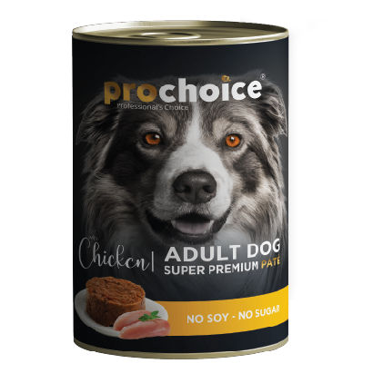 Pro Choice פרו צ'ויס - שימורים פטה מזון מלא ללא דגנים לכלבים - 400 גרם