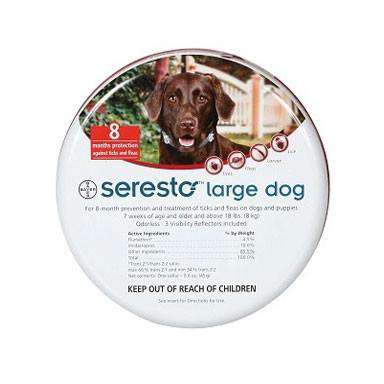 Seresto טיפוח לכלב מעל 8 קילו סרסטו - קולר נגד פרעושים וקרציות לכלבים